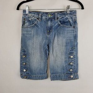 Place Bermuda Shorts Girls Size 12 Blue Denim